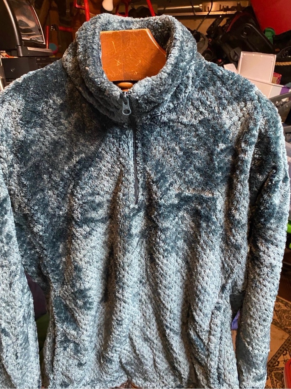 Columbia Plush Half-Zip Fleece Jacket in Teal